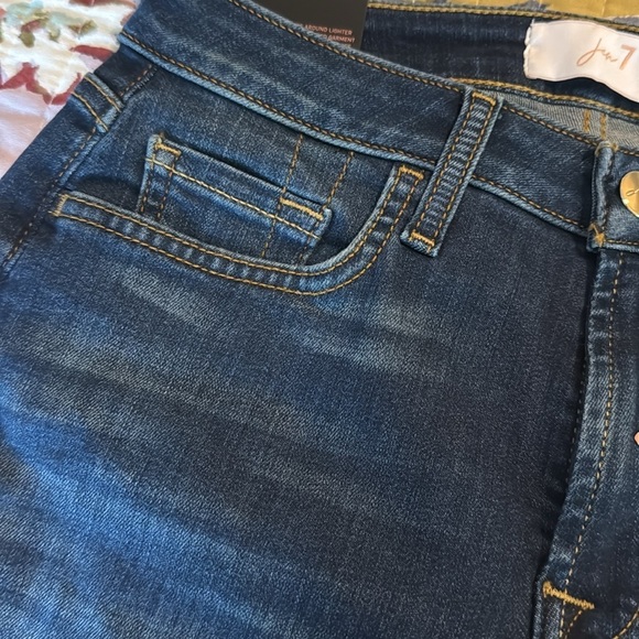 Jen7 by 7 For All Mankind Legging Ankle Jeans Sculpting Panel Size 4 Dark Wash - Picture 13 of 14